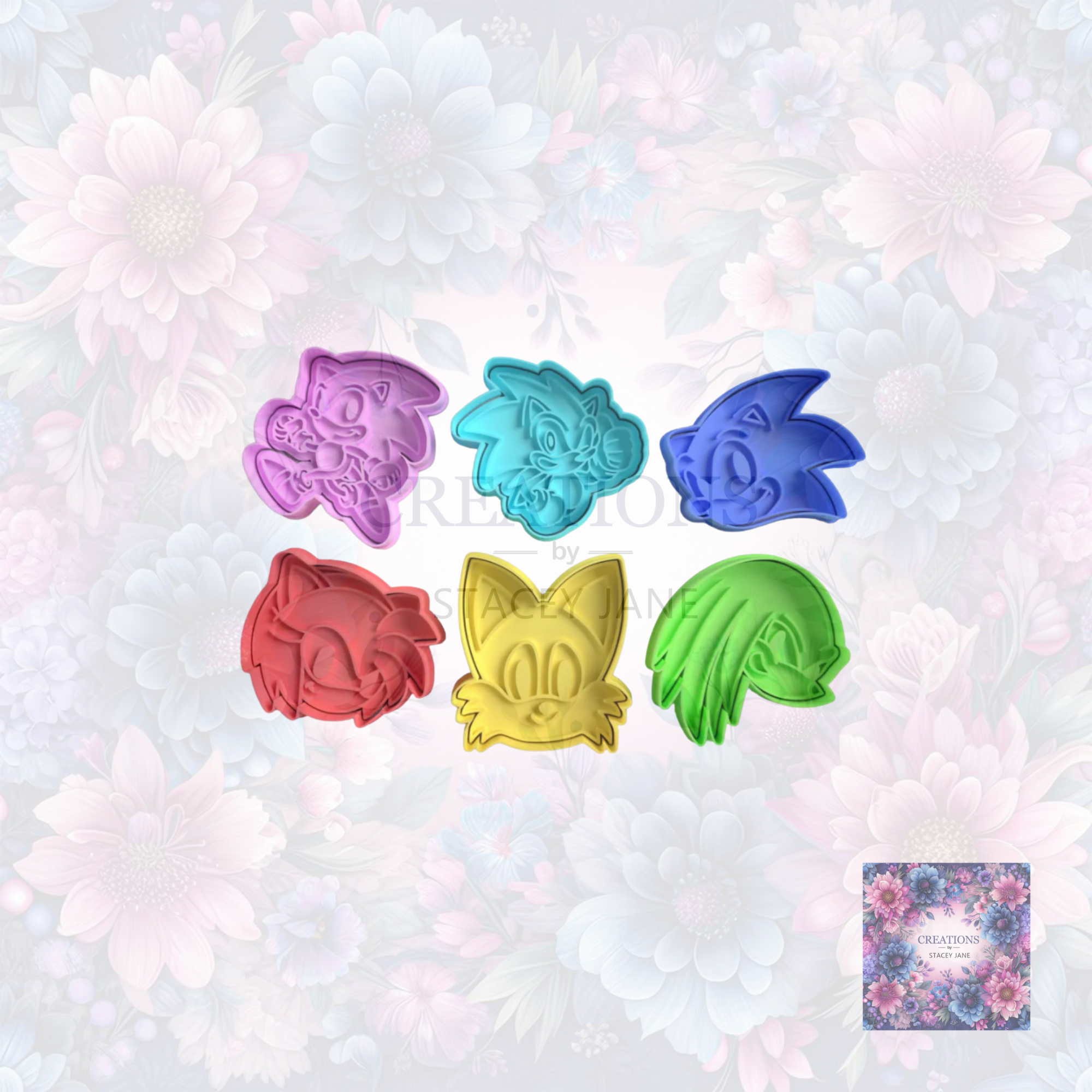Sonic The Hedgehog Cookie Cutter Set