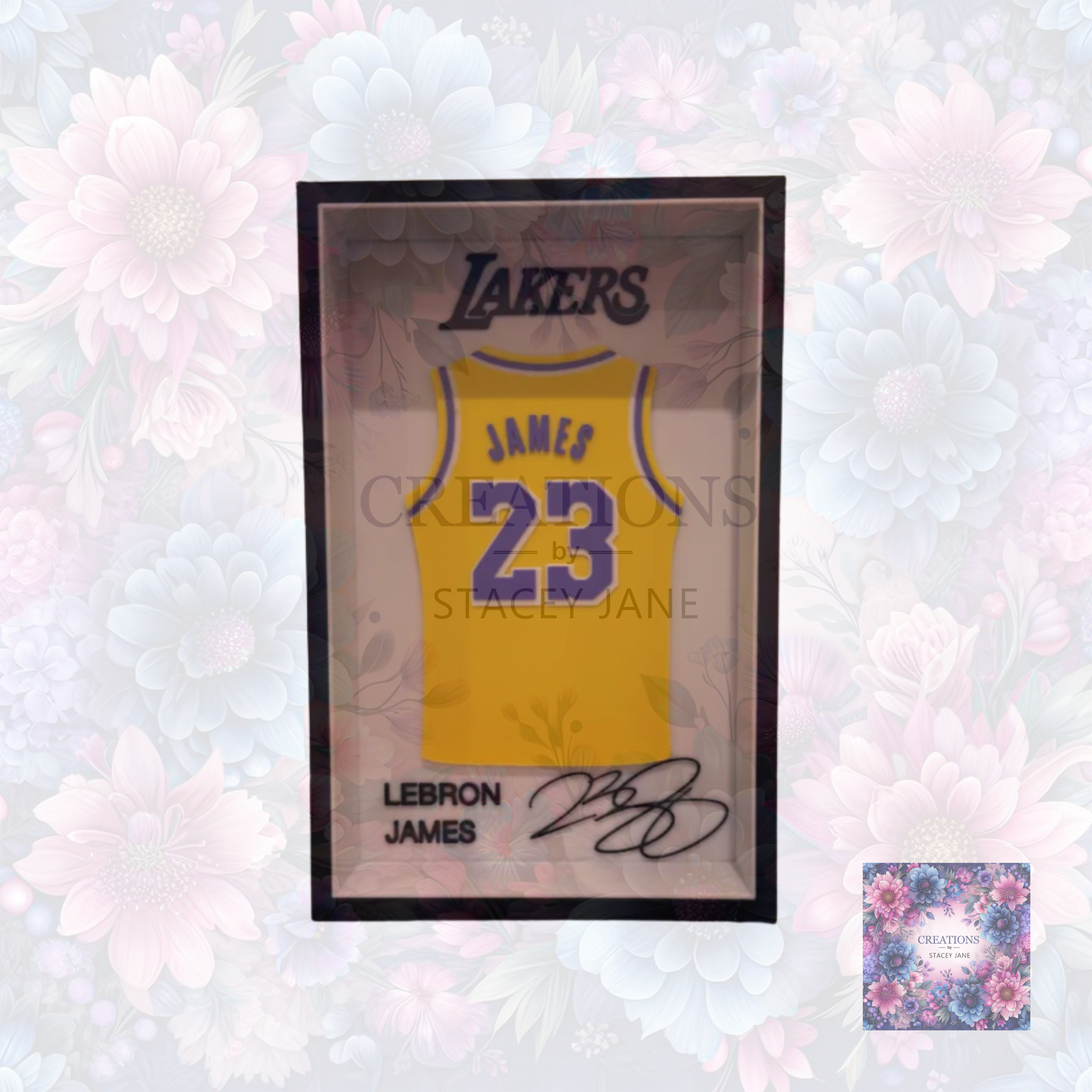 Lebron James LA Lakers Jersey Frame