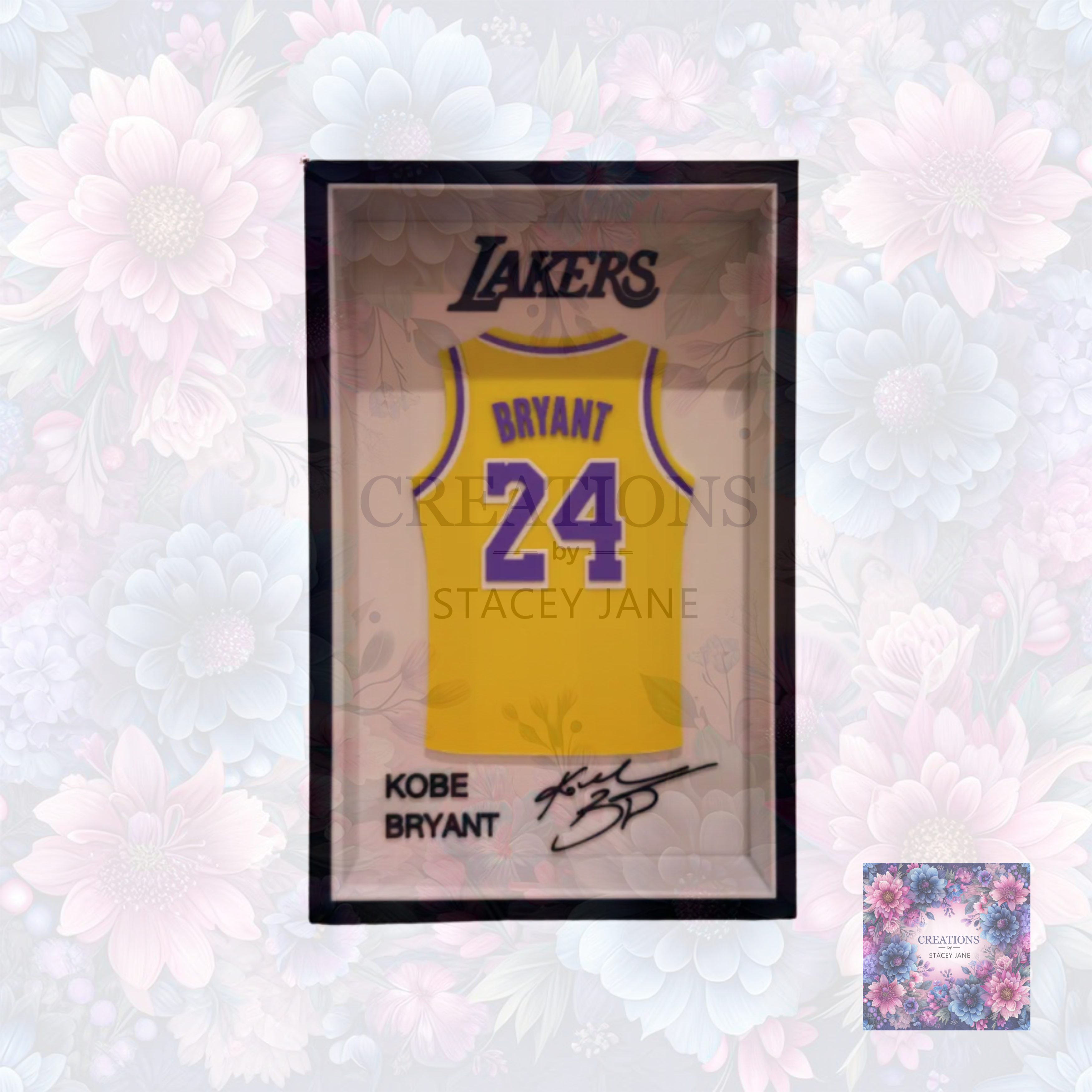 Kobe Bryant LA Lakers Jersey Frame