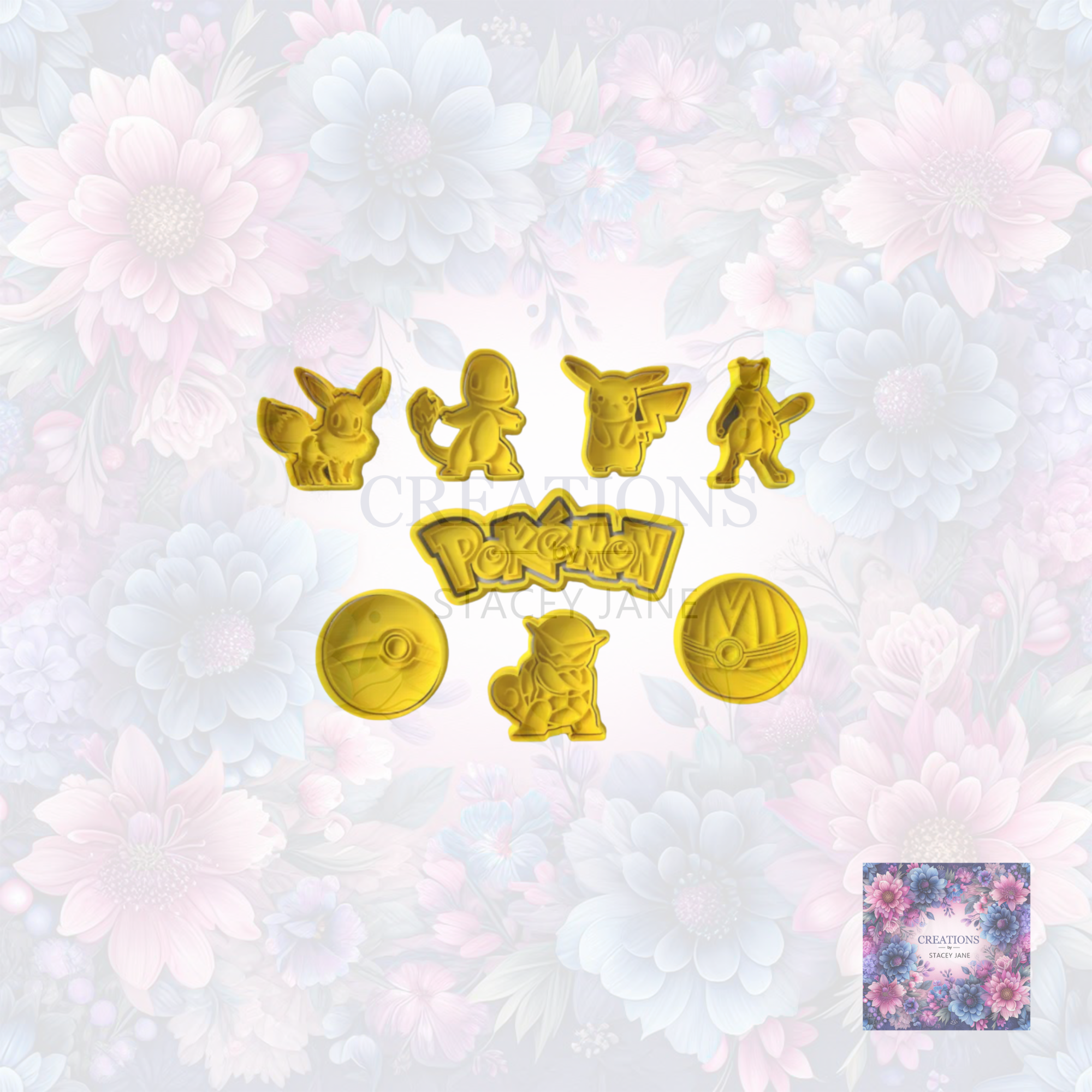 Pokemon Cookie Cutter Set 6