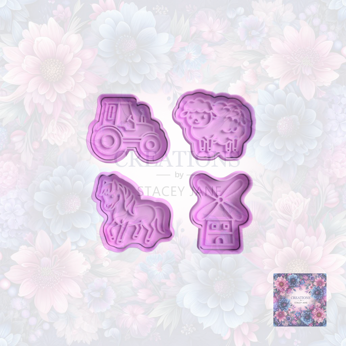 Farm Animals Cookie Cutter Set 3