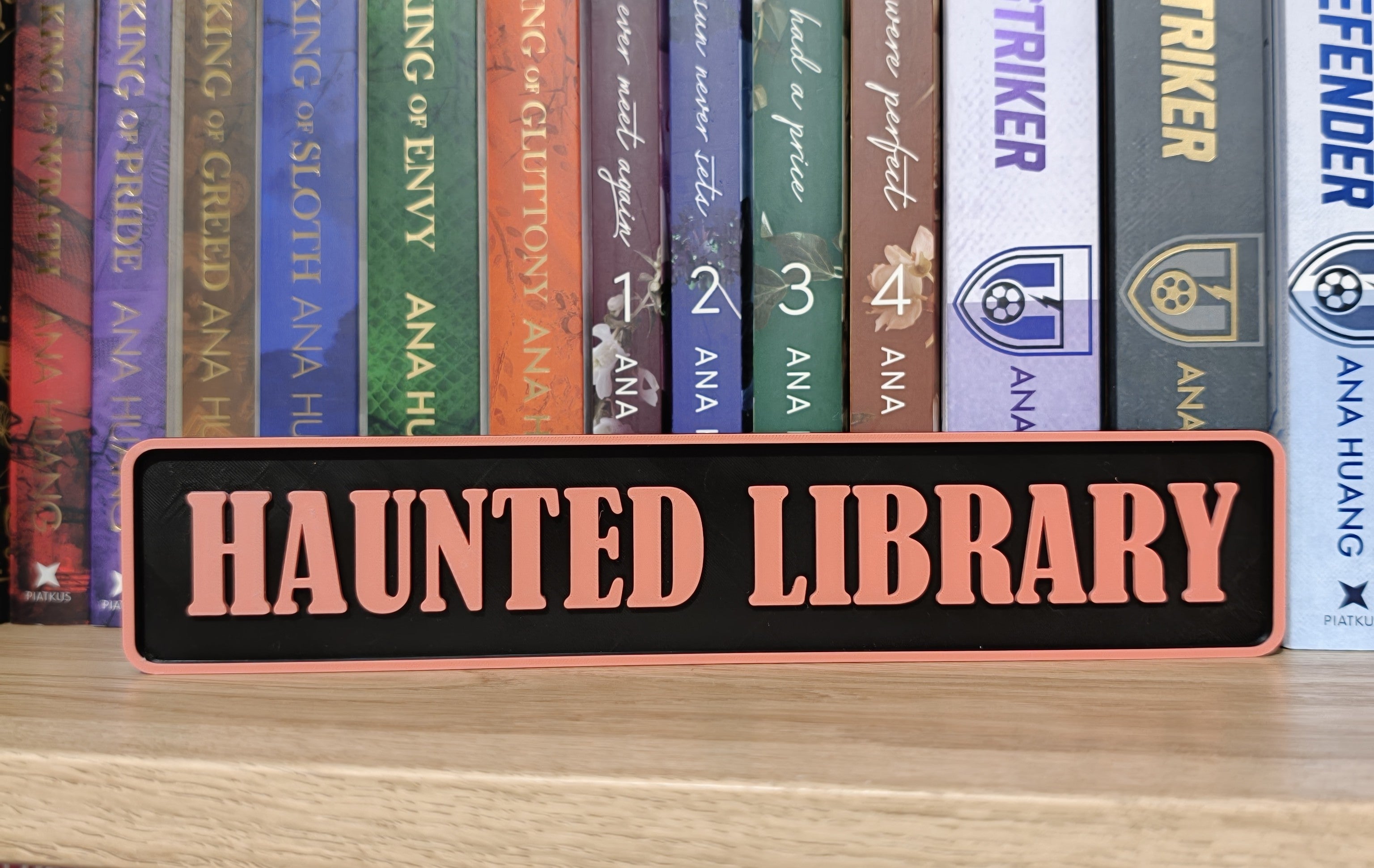 Haunted Library Book Shelf/Street Sign