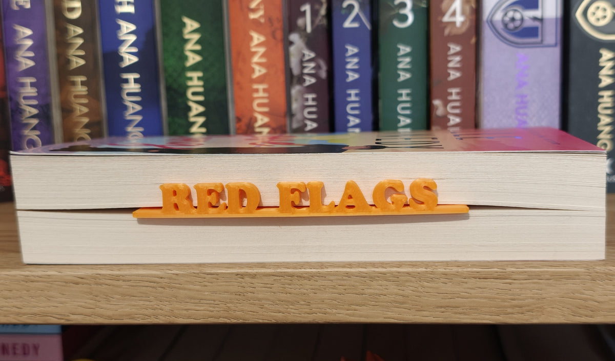 Red Flags Side Bookmark