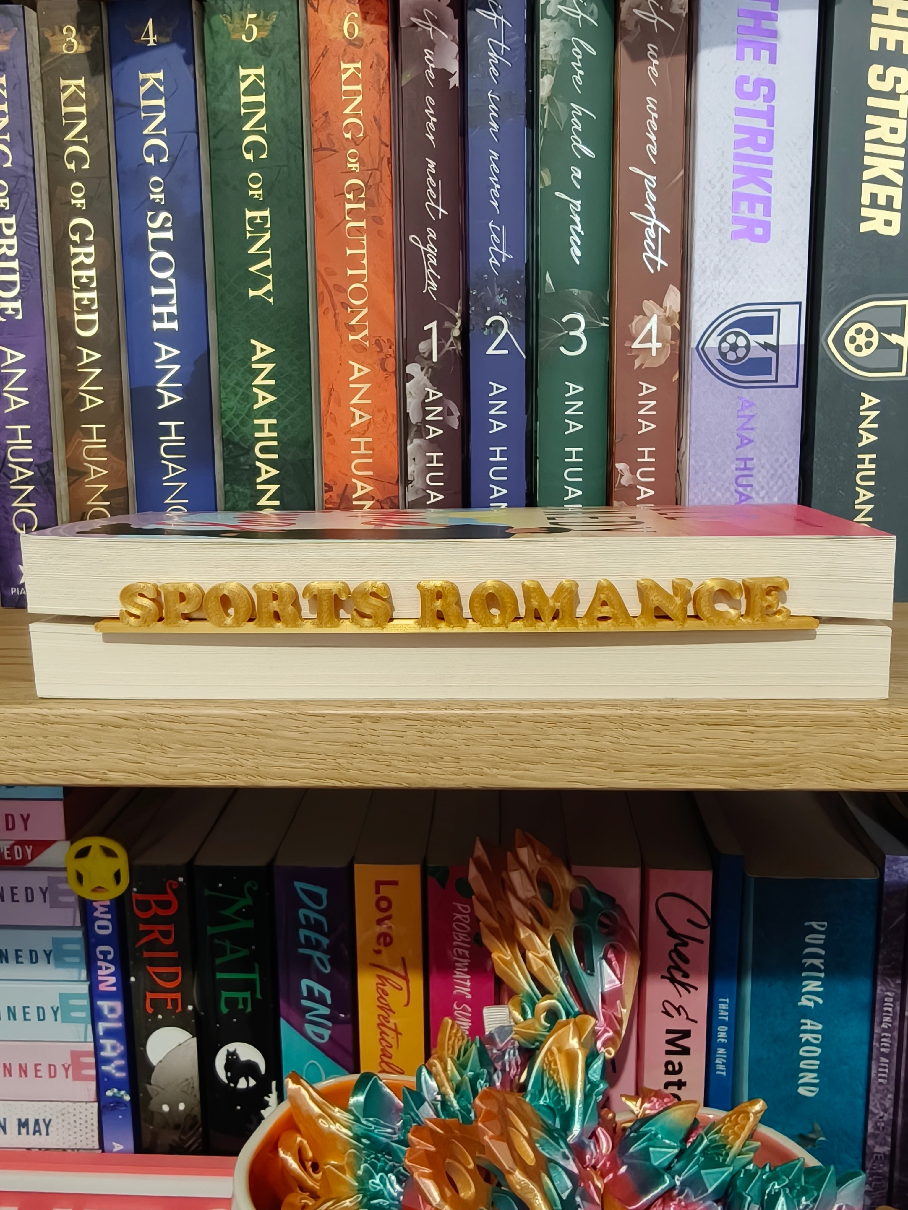 Sports Romance Side Bookmark - DIGITAL FILE ONLY - STL ONLY