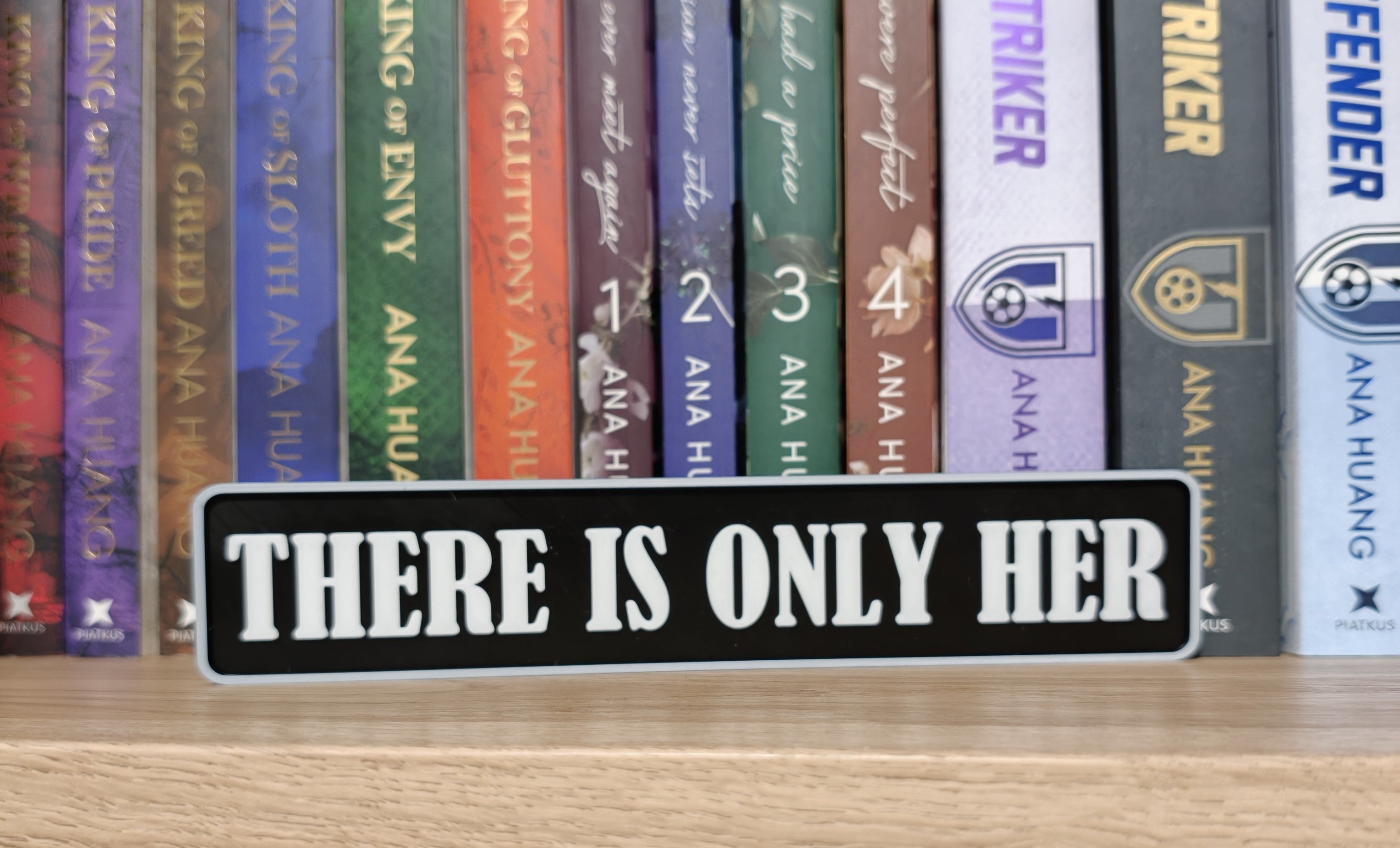 There Is Only Her Book Shelf/Street Sign