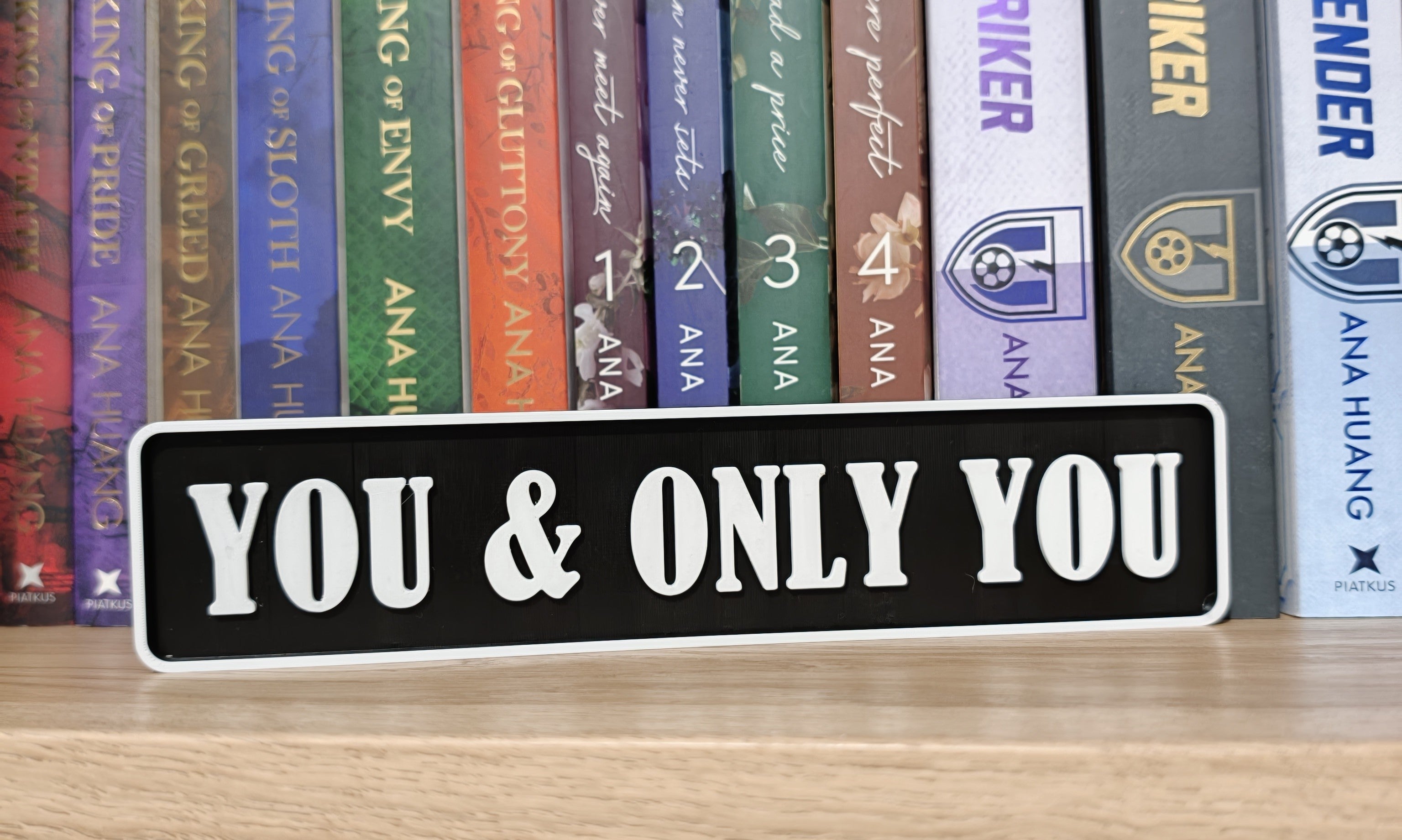 You & Only You Book Shelf/Street Sign